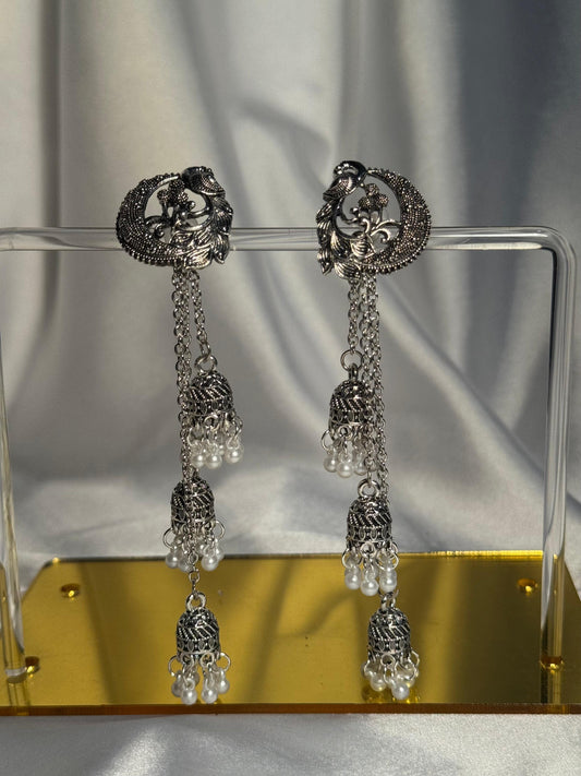 Hania Jhumkay - Antique silver