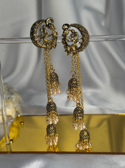 Hania Jhumkay - Antique Gold