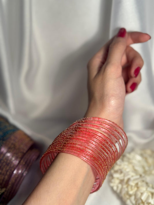 Raindrop bangles 2- pink eid collection