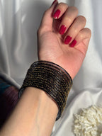 Raindrop bangles 3- black eid collection