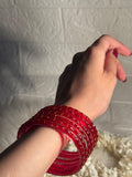 Raindrop bangle (7) - red