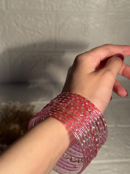 Raindrop bangle (6)pink