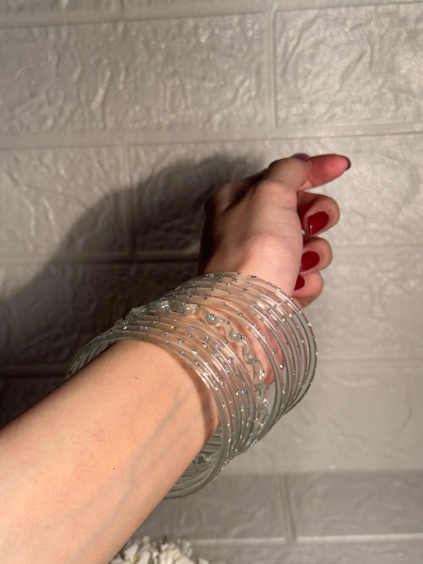 Raindrop bangle (6)clear