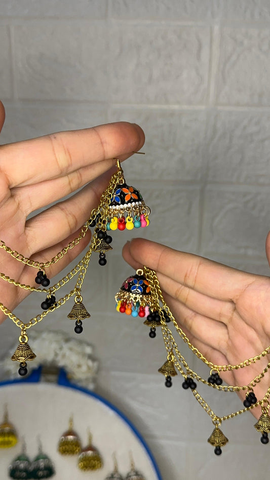 Char Pati Phool Jhumka-multi with saharay