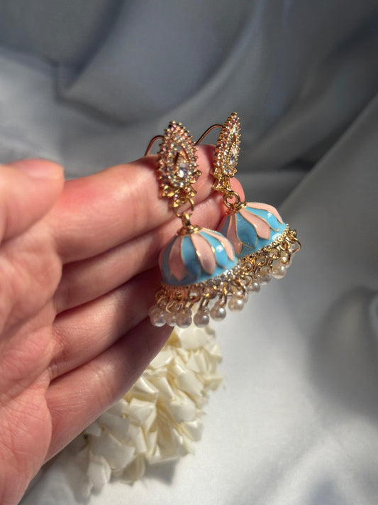 Booti Rang-e-desi pink and blue