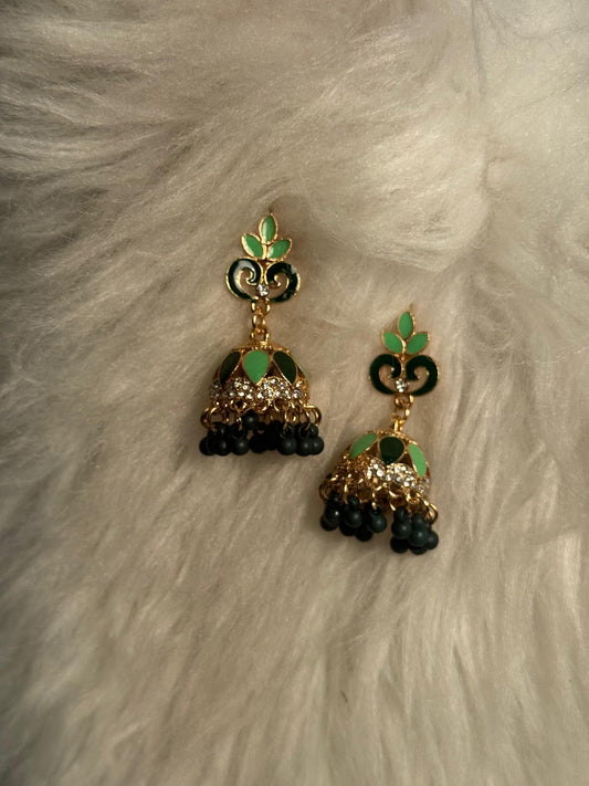 Teen Booti Rang-e-desi green