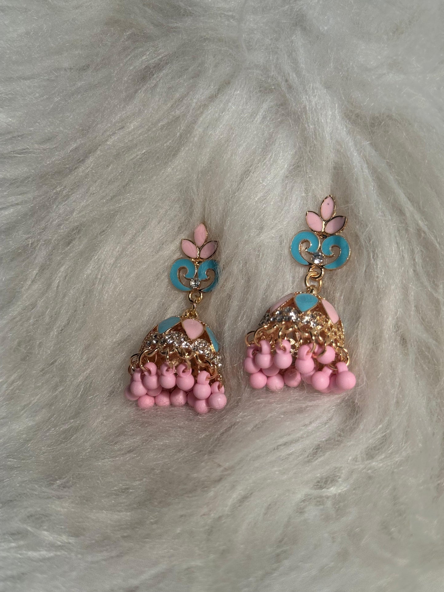 Teen Booti Rang-e-desi pink and blue