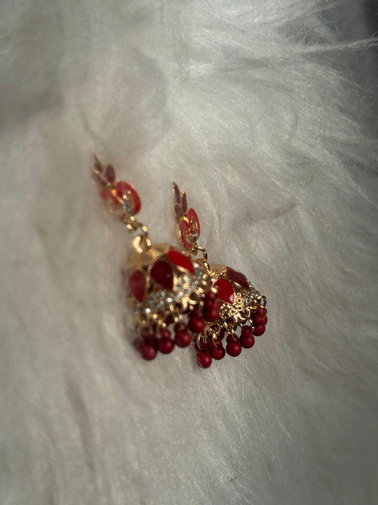 Teen Booti Rang-e-desi maroon