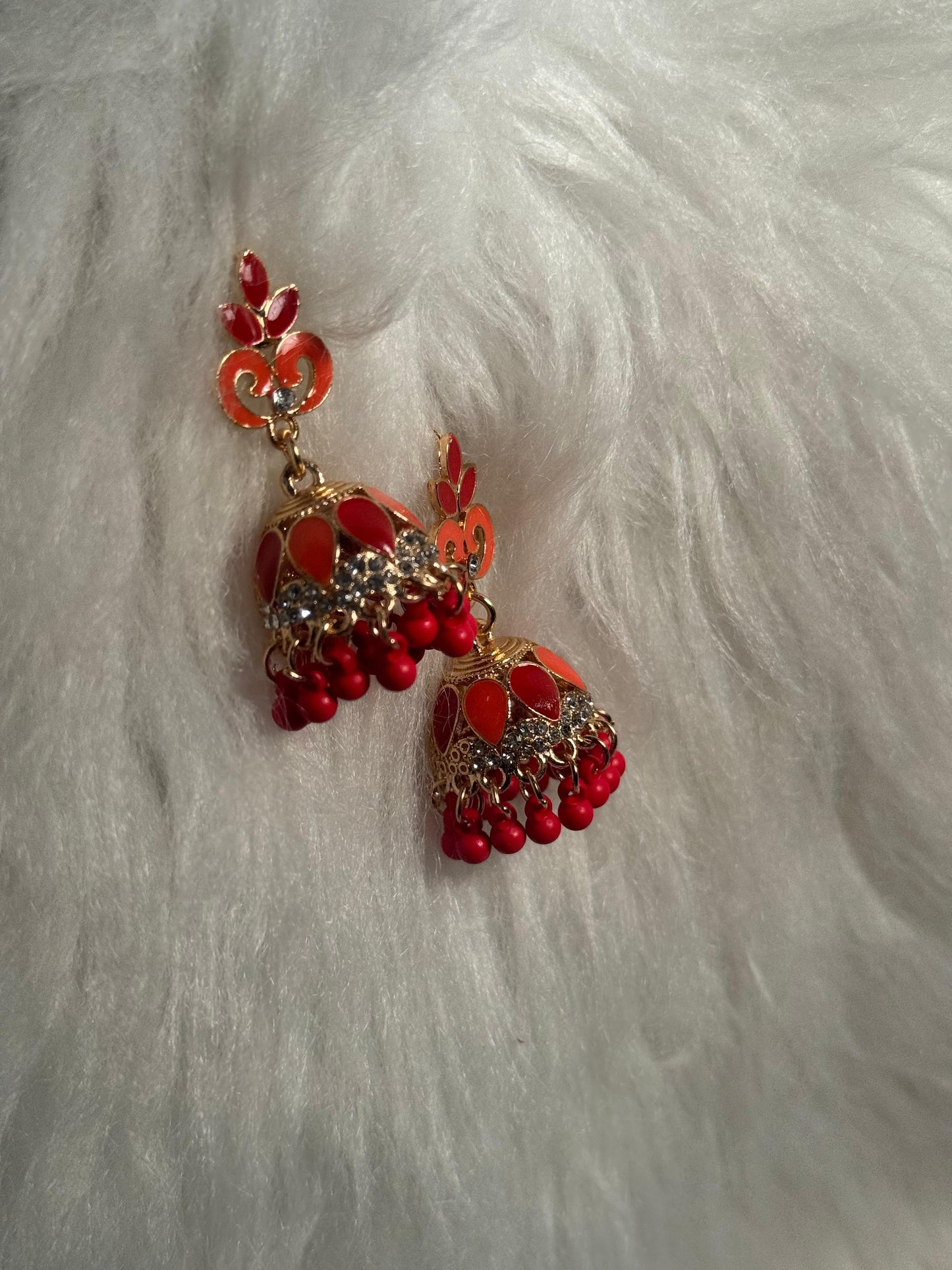 Teen Booti Rang-e-desi red