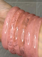 Jelly bangles pink