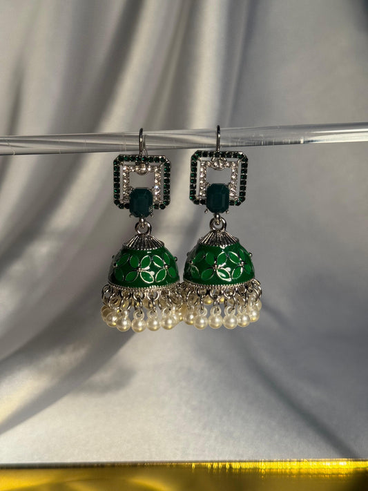 Double chakor Rang-e-desi green