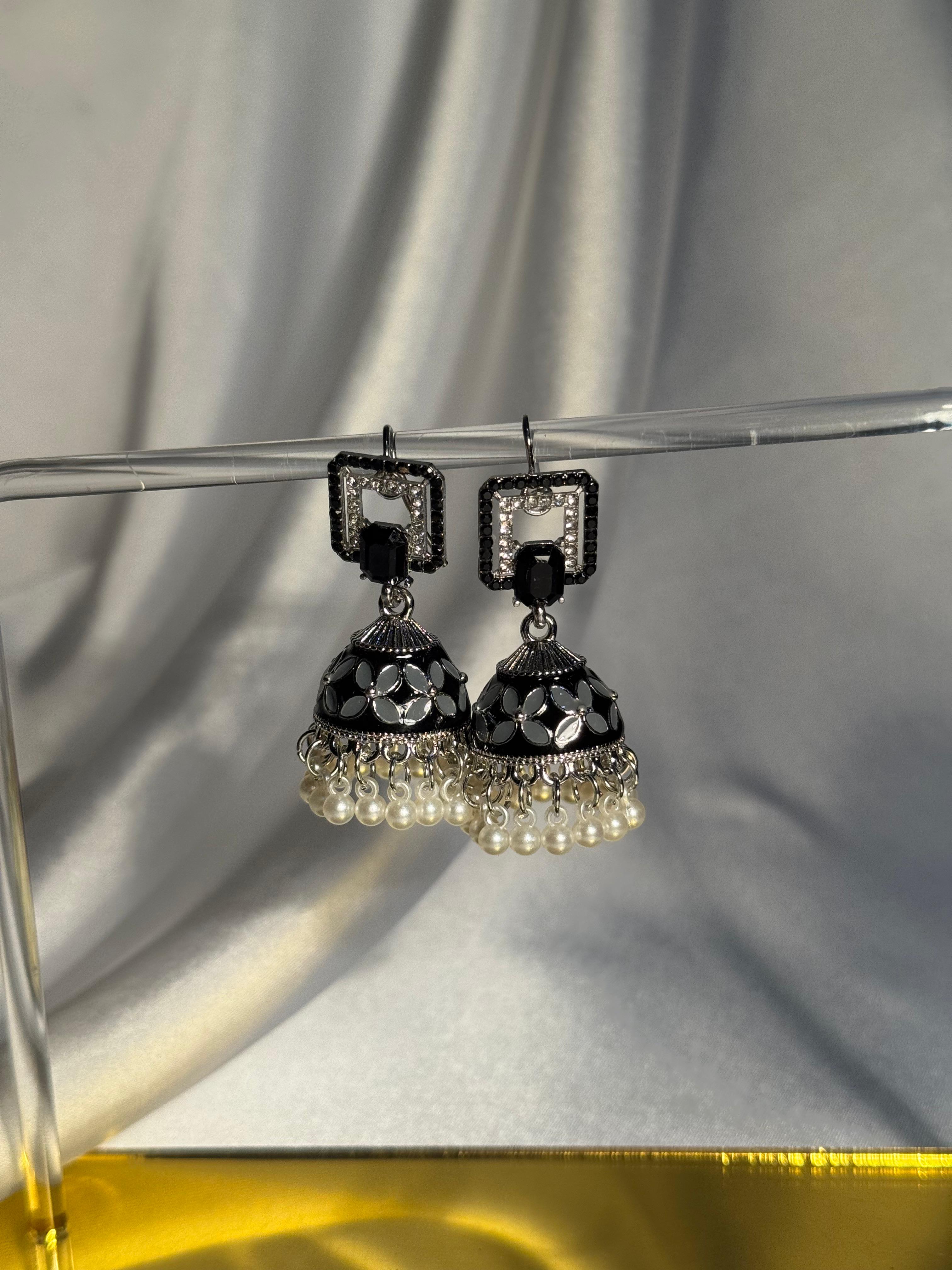 Double chakor Rang-e-desi black and grey