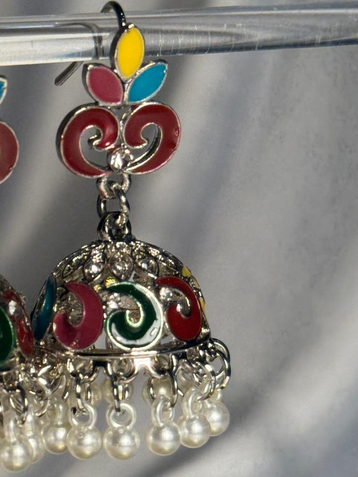 Teen Booti silver Rang-e-desi multi