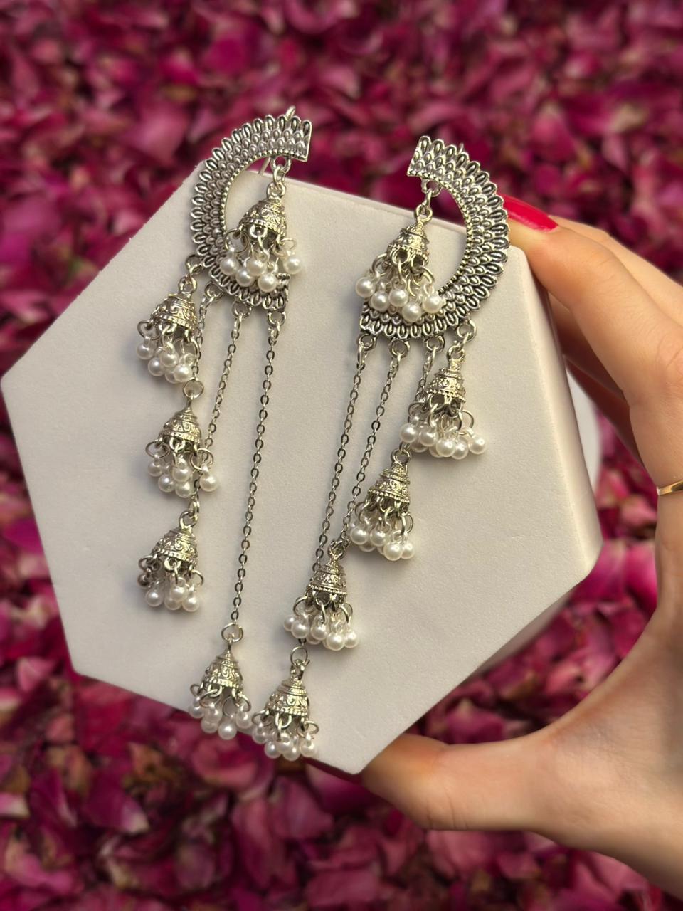 Hania Jhumkay silver - OG