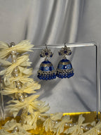 Phool booti Rang-e-desi blue