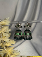 Phool booti Rang-e-desi green