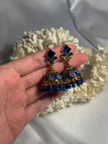 Chakoor booti gold-Rang-e-desi-blue