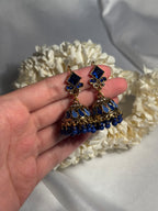 Chakoor booti gold-Rang-e-desi-blue