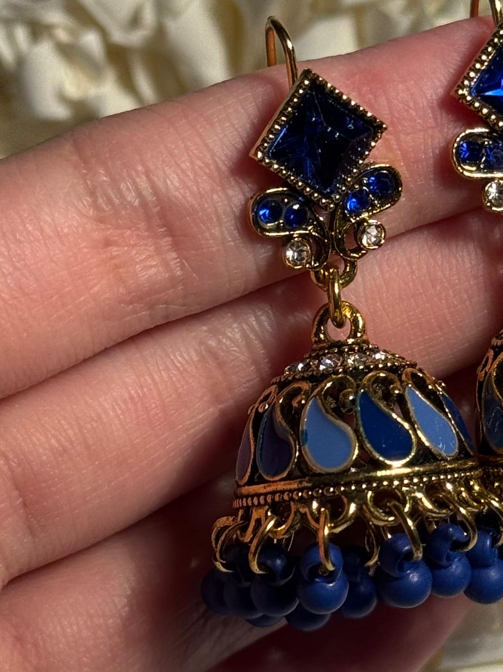 Chakoor booti gold-Rang-e-desi-blue