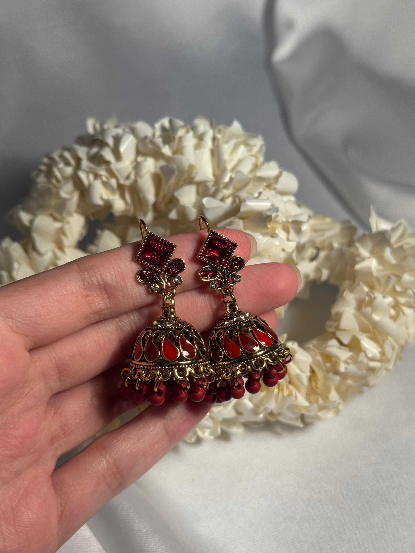 Chakoor booti gold-Rang-e-desi-maroon