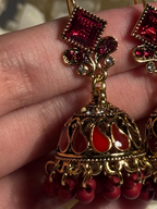 Chakoor booti gold-Rang-e-desi-maroon