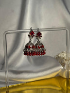 Chakor silver booti Rang-e-desi maroon