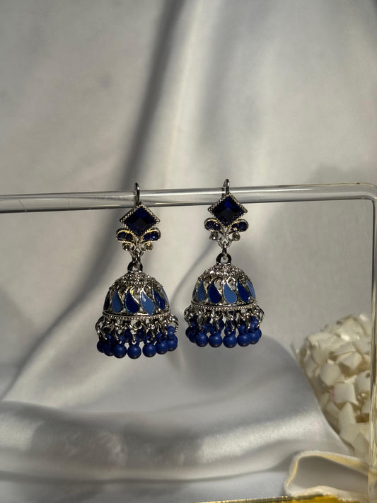 Chakor silver booti Rang-e-desi blue