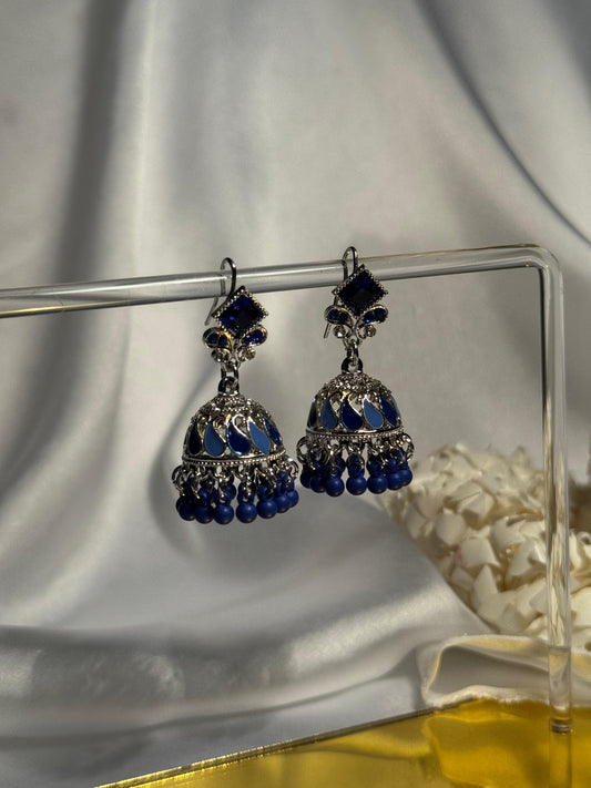 Chakor silver booti Rang-e-desi blue