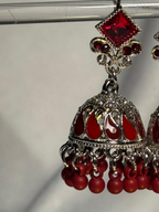 Chakor silver booti Rang-e-desi maroon