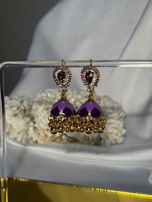 droplet bedazzled Rang-e-desi purple