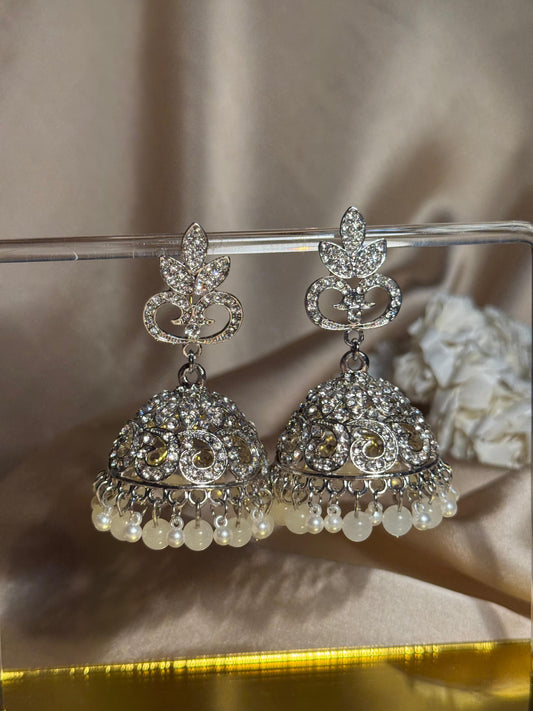 Mehwish-khass grey and silver