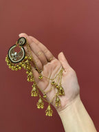 Sultana Earrings with Gold Saharay