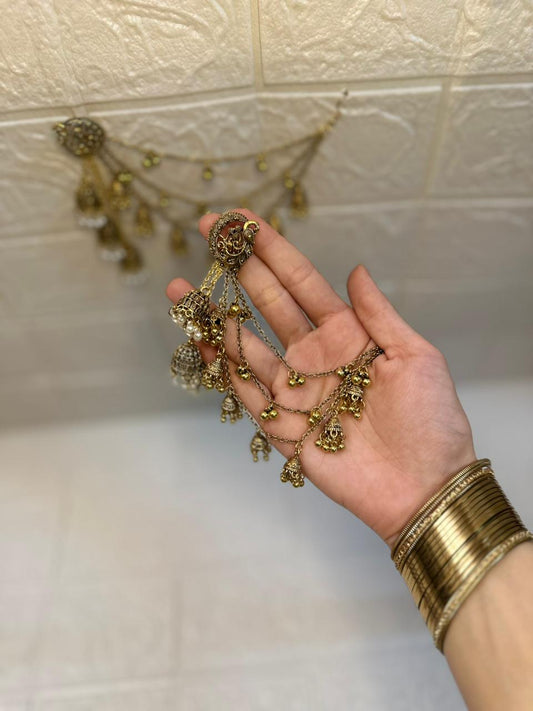 Morni Earrings with Saharay - Gold