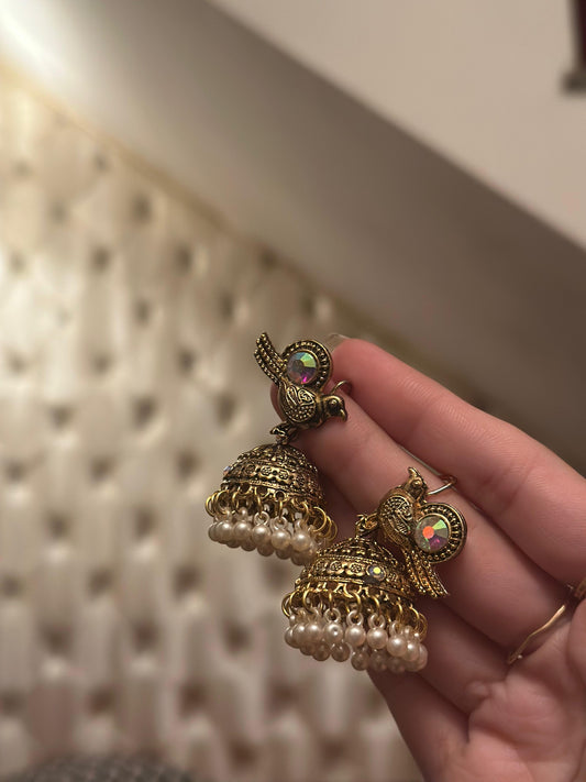Chiriya Katoori Jhumki (Gold)