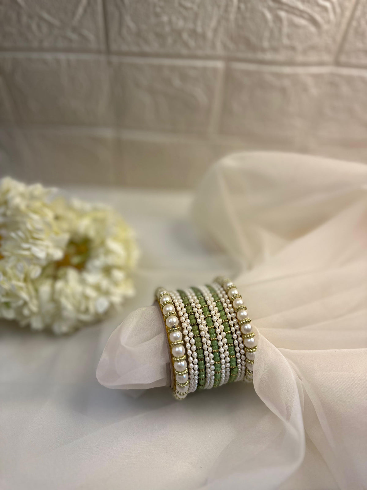 Moti Bangles (Green)