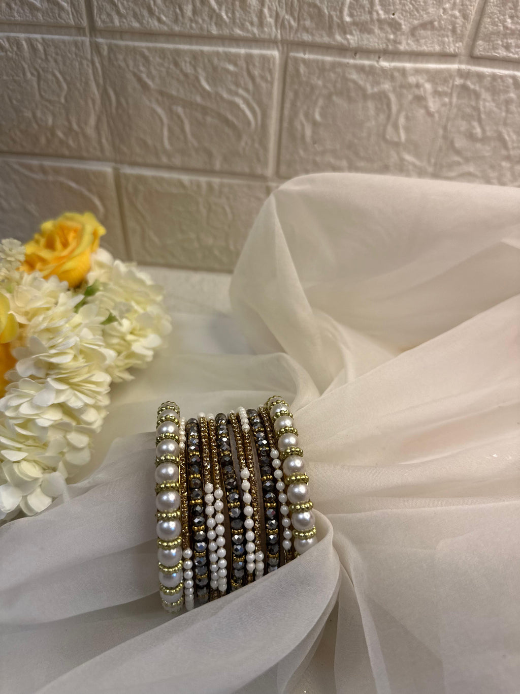 Moti Bangles (Black)