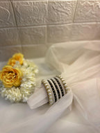 Moti Bangles (Black and Gold)
