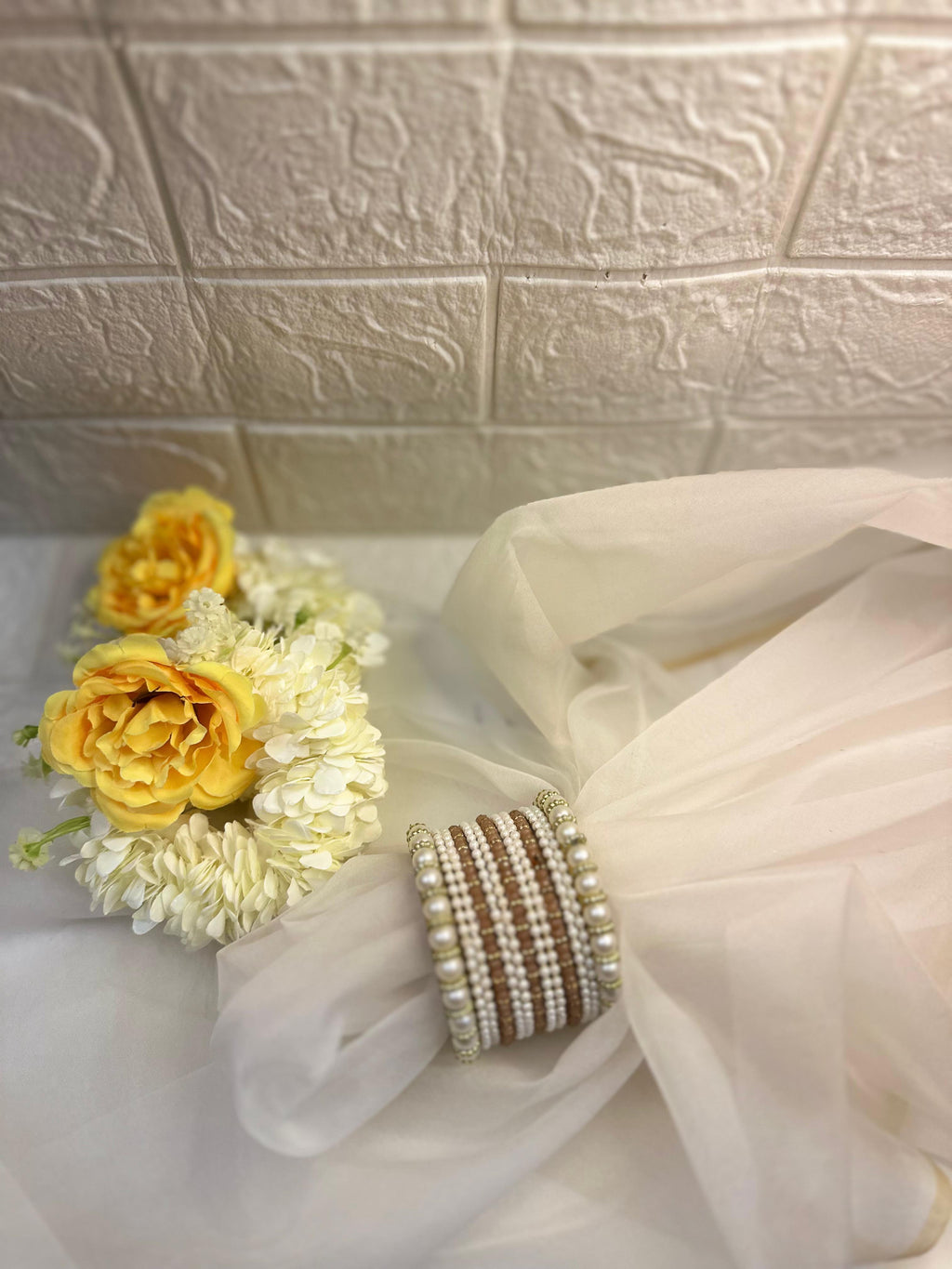 Moti Bangles (Peach)