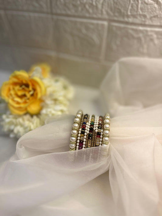 Moti Bangles (Multicolor)