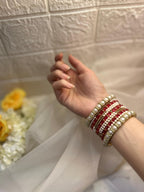 Moti Bangles (Red)