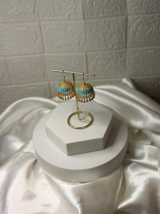 Katoori Jhumki (Blue)