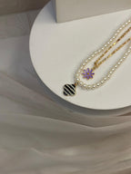 Four Petals (Black and Lilac)