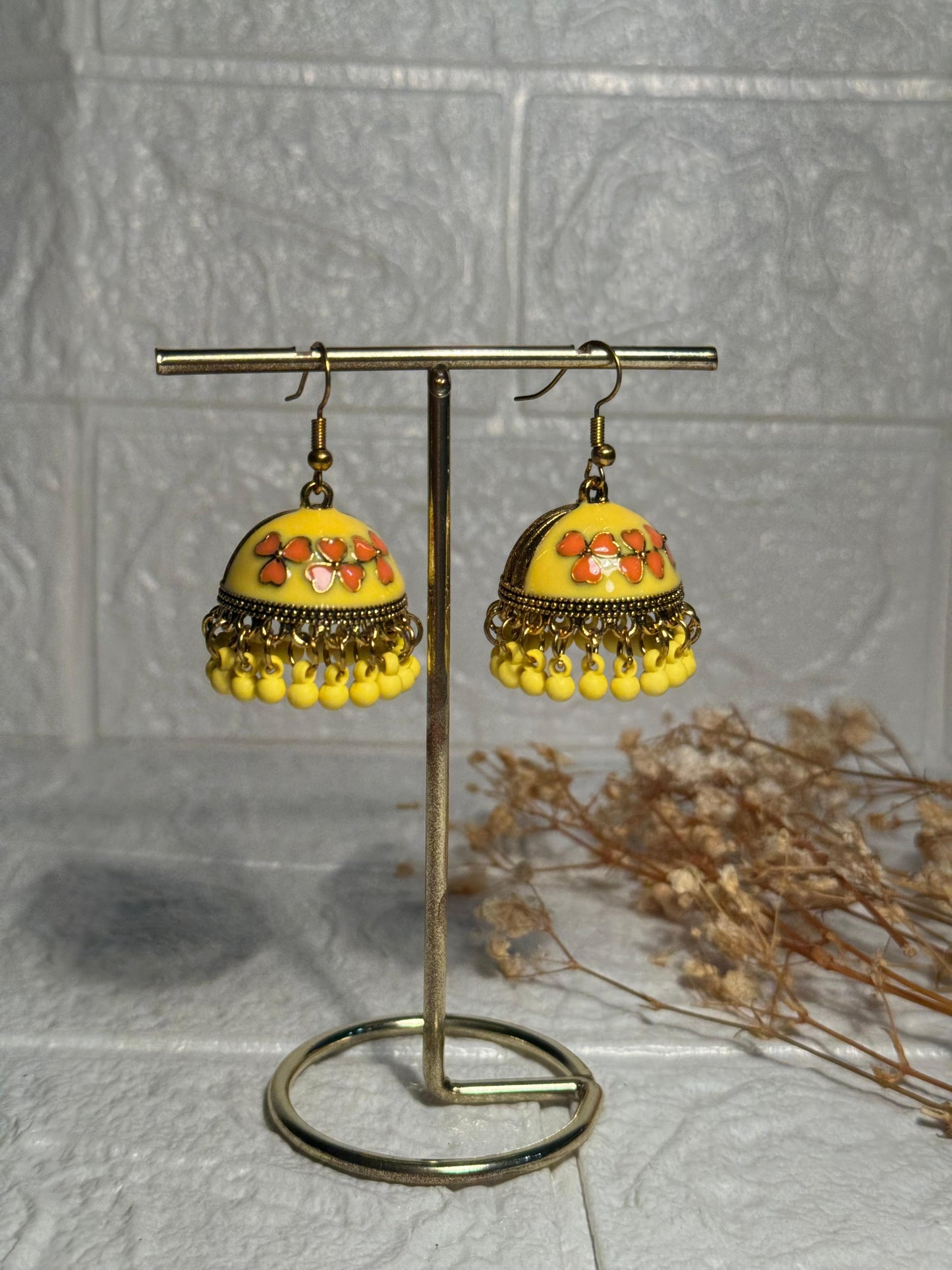 Dil Jhumki (Yellow and Orange)