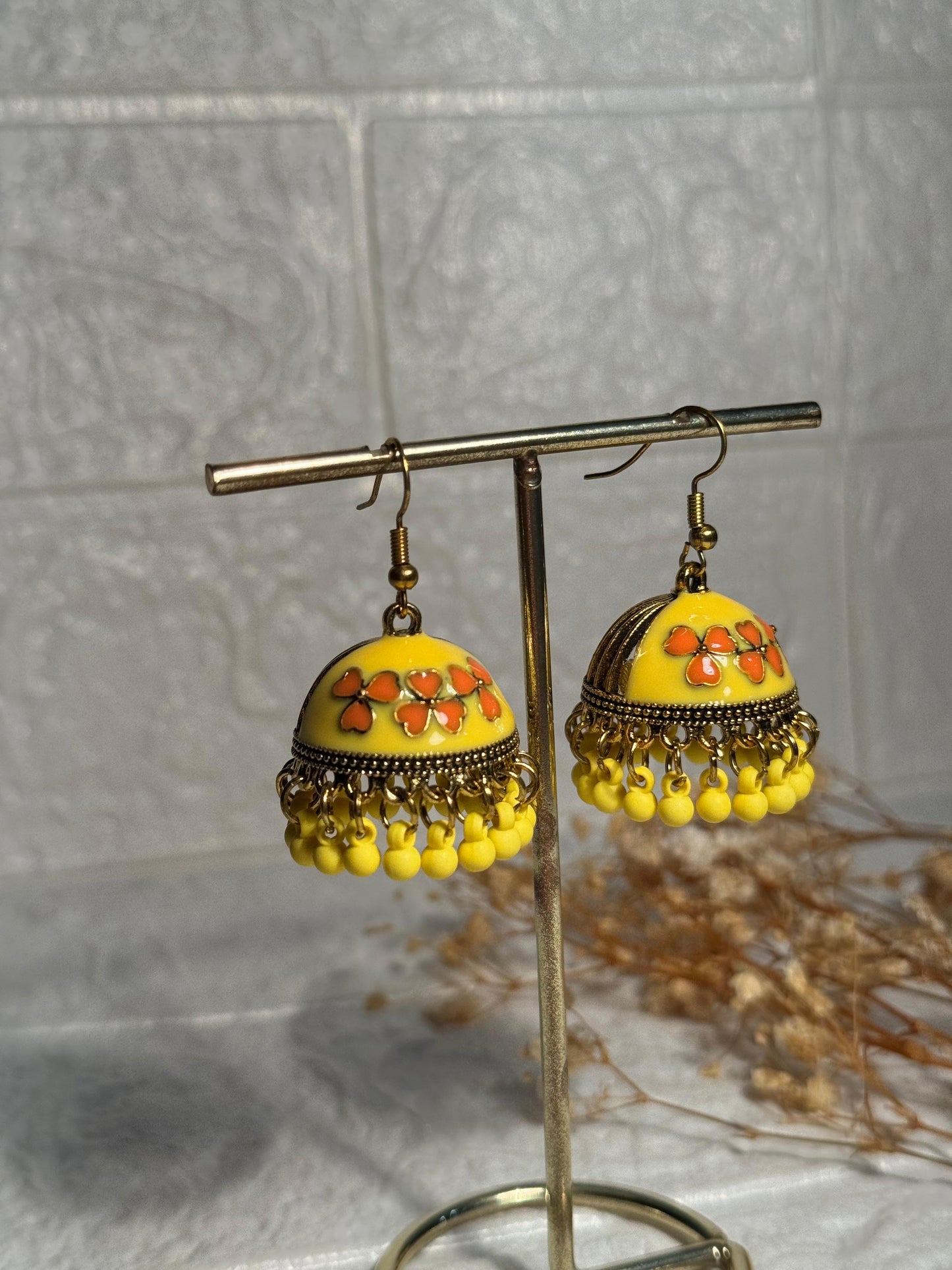 Dil Jhumki (Yellow and Orange)