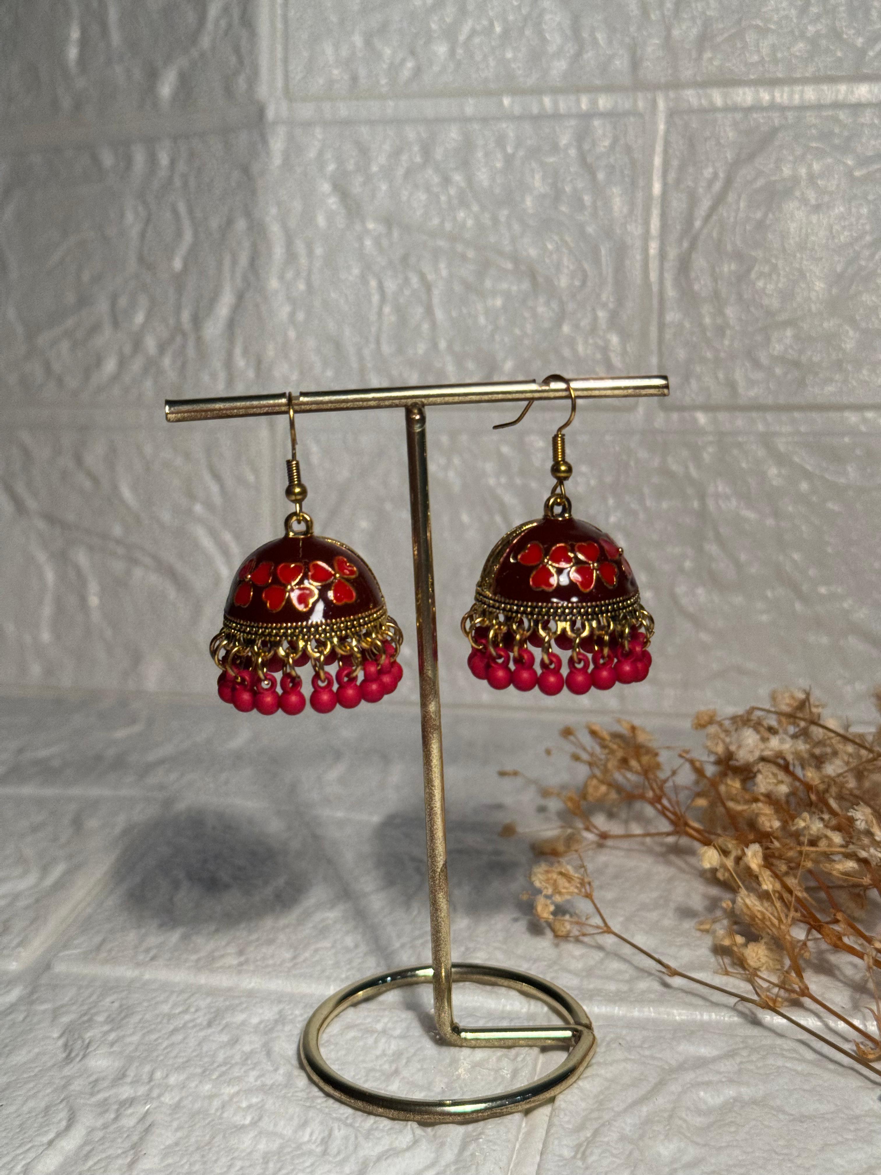 Dil Jhumki (Maroon)