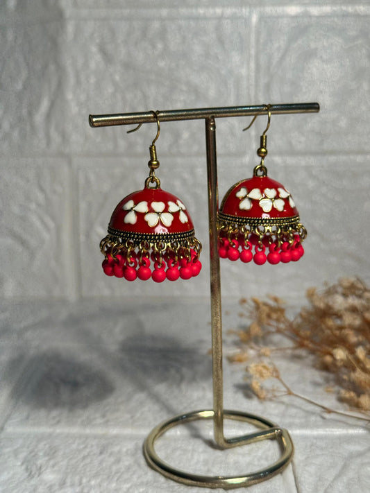 Dil Jhumki (Red and White)