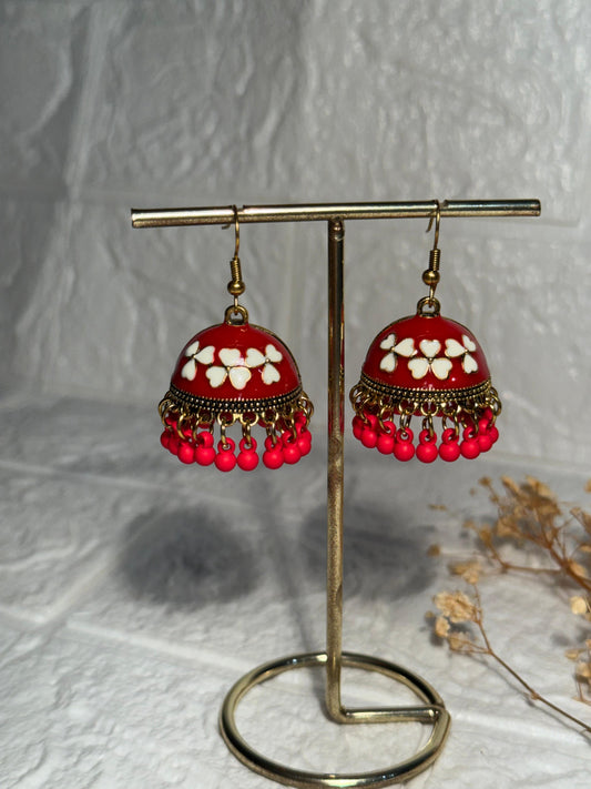 Dil Jhumki (Red and White)