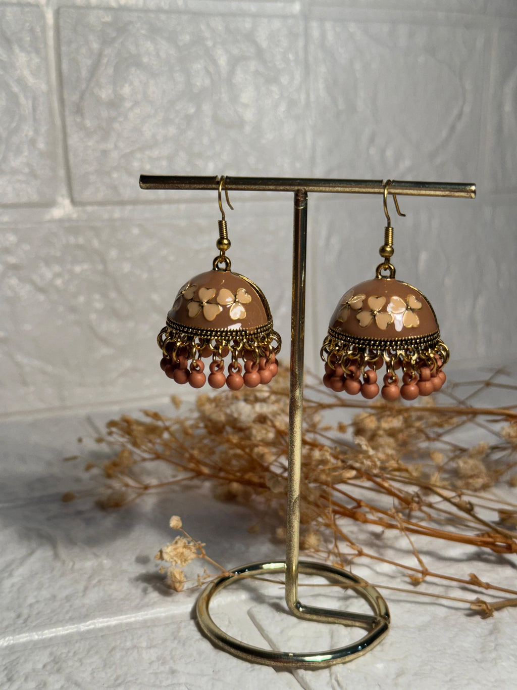 Dil Jhumki (Brown and Beige)