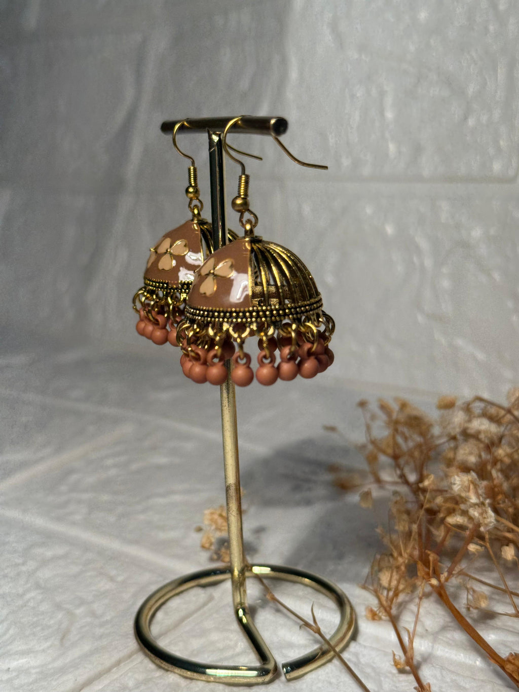 Dil Jhumki (Brown and Beige)