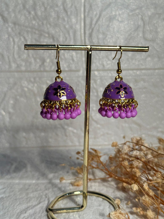 Alishba Jhumkay (Purple)